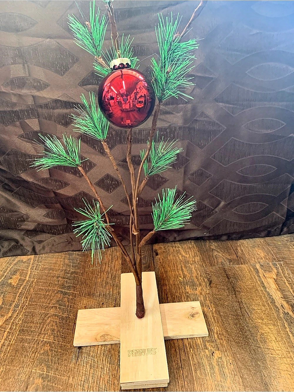 Peanuts The Original Charlie Brown Christmas Tree with Red Ornament